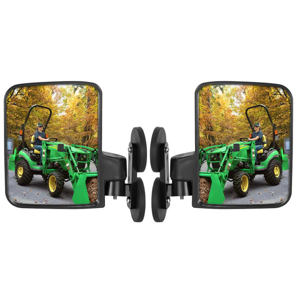 Omgro Universal Tractor Mirrors, Strong Magnetic Tractor Side Mirrors Compatible with Kubota B BX Mahindra John Deere Tractor Accessories