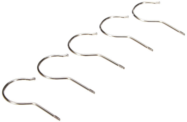 Glorex Coat Hanger Hooks, Nickel, Grey, 2.8 x 84 mm