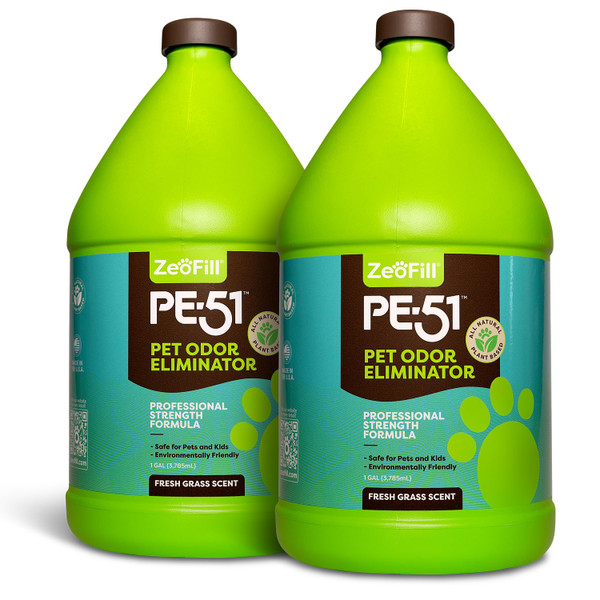 ZEOFILL PE-51 Pet Odor Eliminator - Outdoor Odor Eliminator for Pets, Cat Urine, Dog Pee, and Poop | Artificial Turf, Lawn, Yard, Decks & Patio Smell Remover | Natural Eco-Friendly Enzymes | 2 Gallon ZEOFILL PE-51 Pet Odor Eliminator - Outdoor Odor Eliminator for Pets, Cat Urine, Dog Pee, and Poop | Artificial Turf, Lawn, Yard, Decks & Patio Smell Remover | Natural Eco-Friendly Enzymes | 2 Gallon