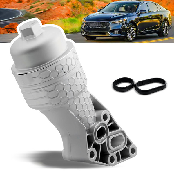 263003LAA0 Oil Filter Complete Assembly Kit Fit for Hyundai Palisade 2020-2024 Genesis G80 17-20 for Kia Telluride 20-24 for Kia Sorento Cadenza Sedona 17-21