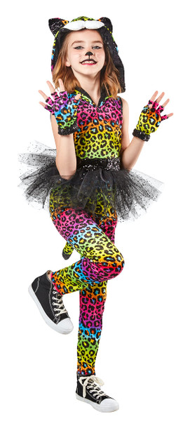 Rubies Neon Leopard Costume for Kids, Girl's Medium