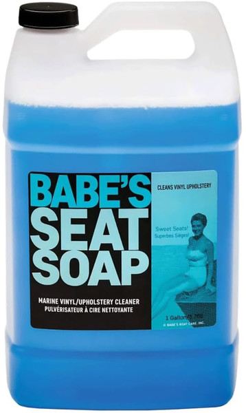 Babe’s Seat Soap – Marine Vinyl, Plastic & Leather Cleaner for Boat Seats – Cleans, Conditions & Protects Upholstery from Suntan Oil & Dirt