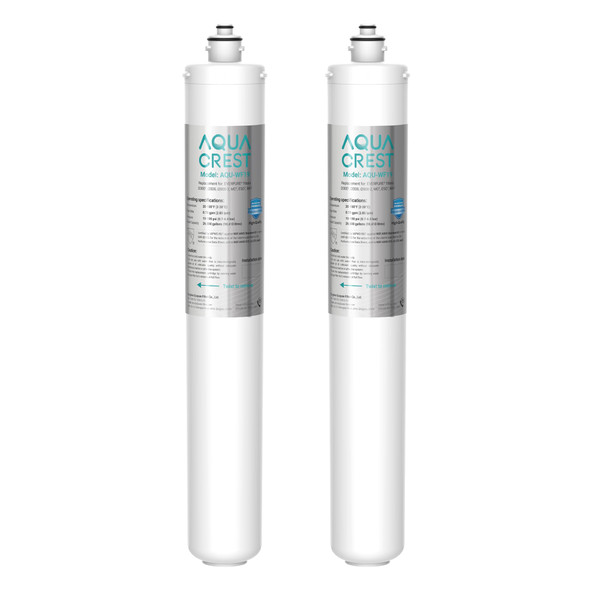AQUA CREST I2000 2 Under Sink Water Filter, Replacement Cartridge for Everpure i2000, MC2, ESO7, MH2, EV9612-22, EV9612-56, EV9607-25, EV9613-21, NSF/ANSI 42 Certified, 26K Gallons, Pack of 2