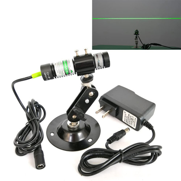 532nm Green Laser Line Module Generator Projector for Halloween Laser Swamp Pond Portal Haunted house Sawmill Woodworks Alignment 5mW