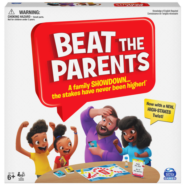 Spin Master Games, Beat The Parents Classic Family Trivia Game, Kids vs Parents for Ages 6 and up