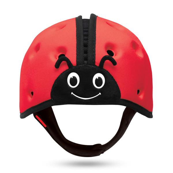 SafeheadBABY Soft Baby Head Protector Helmet for Crawling and Walking 7–24 Months – Ultra-Lightweight & Breathable Infant Safety Helmet That Grows with Your Baby (Head Circ. 40–52 cm) – Ladybird Red