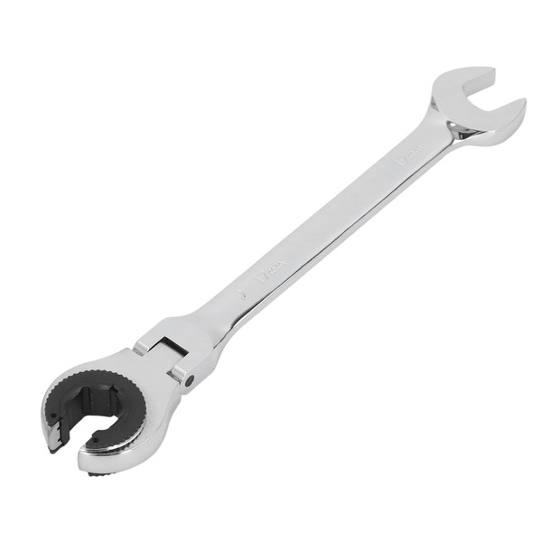 Walfront 7/8 Inch Head Ratcheting Combination Wrench SAE 72 Teeth 12 Point Ratchet Wrenches Break Line Tubing Ratchet Spanner with 84 Teeth