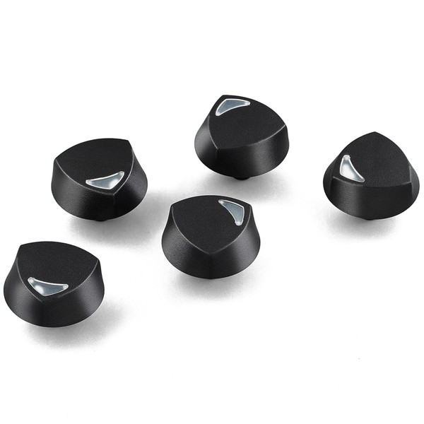 atgestore 72731 700834 Cooktop Knobs Replacement Parts for Dacor Stove Parts PGM365 PGM365-1 Stove Knobs Dacor Gas Range Parts 700834 700834 Stove Top Burner Control Knobs Black Plastic 5 Pcs
