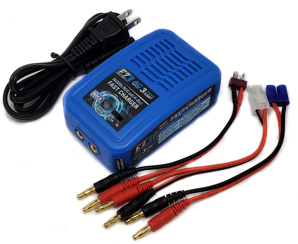 NHX EZ3 NiMH/NiCad 4-8s Fast AC Charger w/Deans/EC3/Tamiya Adapter