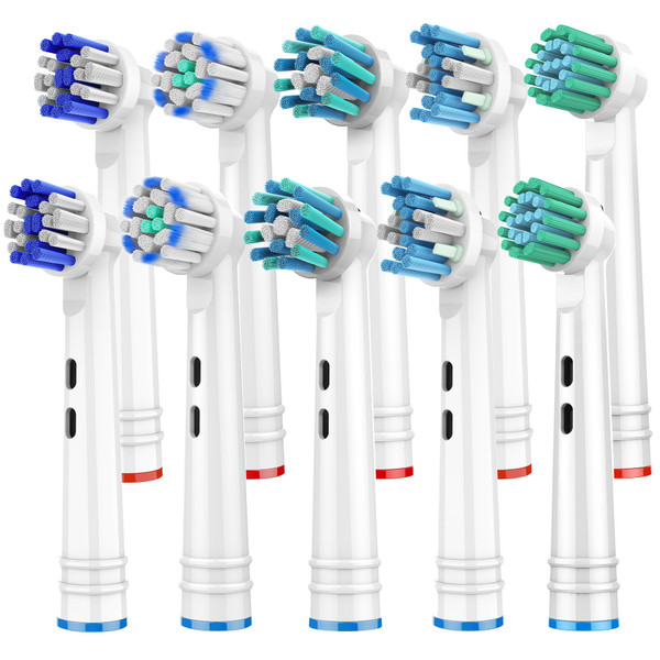Replacement Toothbrush Heads for Oral B Braun, 10 Pcs Professional Electric Toothbrush Heads Brush Heads Compatible with Oral B Replacement Heads Refill 7000/Pro 1000/9600/500/3000/8000
