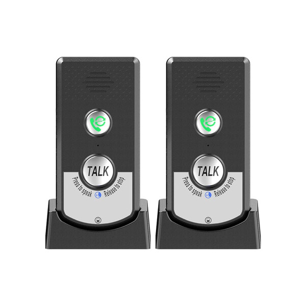 Decdeal 2 Pack Intercoms Wireless for Home, Voice Bidirectional Caller Home Ultra Long Distance Voice Interphone Elderly Caller Room to Room Communication Intercom Two Way Ringtone Call