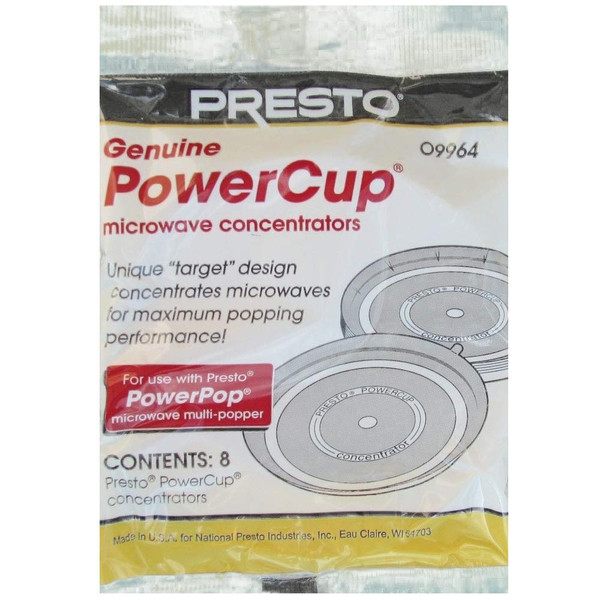 Presto 09964 Microwave Power Pop Powercup Popcorn Concentrator Cup - 32 Pack-1766563201
