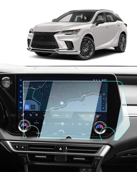 For 2026 Lexus RX Screen Protector -2023-2025 2026 RX350/RX350h/RX450h+/RX500h Accessories 9H Tempered Glass 14 Inch Navigation Touchscreen Anti-Scratch Reduce Fingerprints High Sensitivity HD Clear