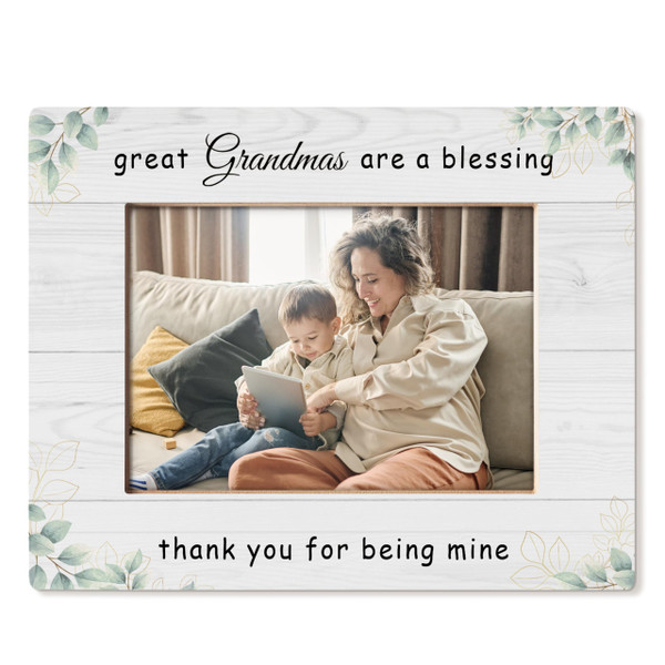 HUKINE Great Grandma Picture Frames 5x7, Great Grandkids Photo Frame, Gifts for Great Grandma, Great Grandmother Mothers Day Gifts