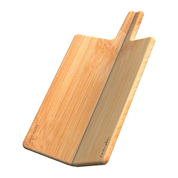 Taste Plus Folding Bamboo Cutting Board for Kitchen, Durable Wood Chopping Board with Handles, Foldable Wood Cutting Board Perfect for Meat, Vegetables, Fruits, and Cheese, 10.9 x 8.4 Inch
