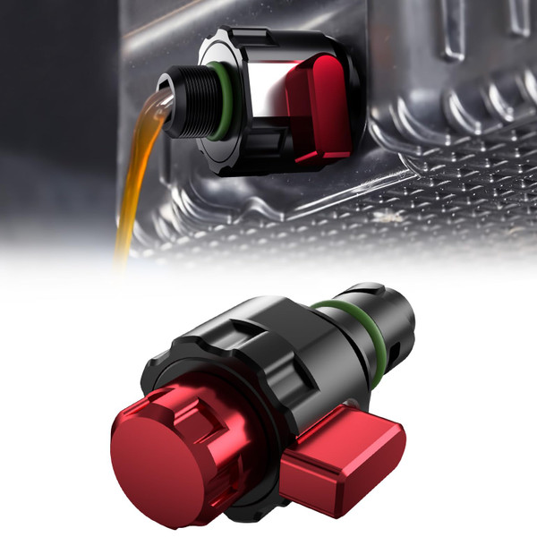 JOYTUTUS Oil Drain Plug Compatible with 2015-2024 F150 2.7L 5.0L Raptor Mustang, 2021-2024 Bronco V6 Oil Drain Valve, Replace BC3Z-6730-A, FT4Z-6730-A, KX6Z-6730-B (Only Fit Plastic Oil Plug Model)