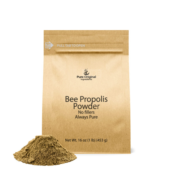 PURE ORIGINAL INGREDIENTS Bee Propolis Powder (1 lb) No Fillers, Lab Verified, Always Pure PURE ORIGINAL INGREDIENTS Bee Propolis Powder (1 lb) No Fillers, Lab Verified, Always Pure
