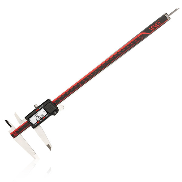 VINCA IP54 Grade Digital Caliper, DCLA-1205 12 Inch/300mm, Inch/Millimeter/Fraction Conversion, Stainless Steel, Large LCD Screen