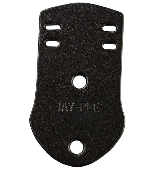 Jay-Pee Police Citation Bar and Badge Holder Two Bars Genuine Leather Black