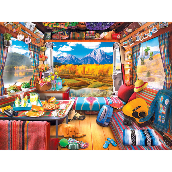 RoseArt - My Happy Place - Van Life - 750 Piece Jigsaw Puzzle for Adults