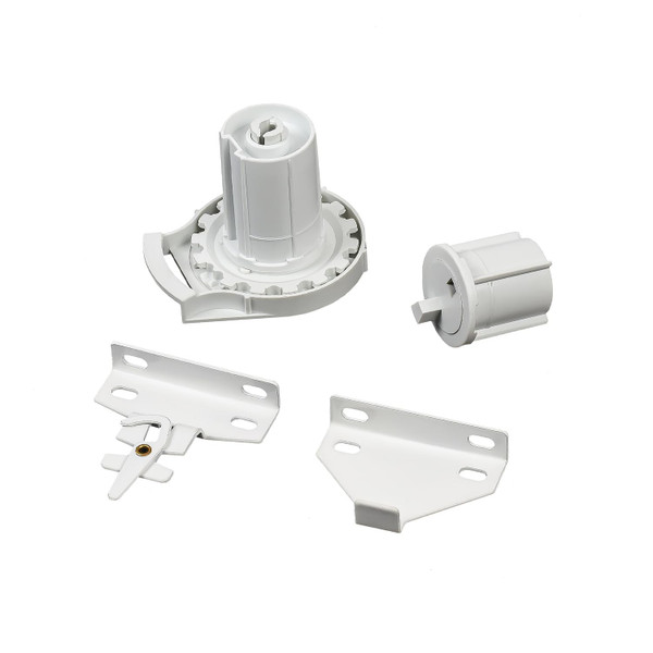 #560 Universal Roller Shade Replacement Parts, Roller Blind Fitting Repair Kit for 1.5"(38mm) Tube with R16 Clutches, Metal Bracket, and End Plug