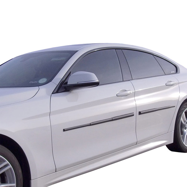 Dent Prevent Car Door Protector - Removable Magnetic Strips, Customizable Fit, Prevents Dents, Scratches & Dings, Set for 2-Door Vehicles, Matte Black