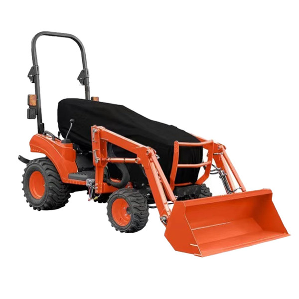 Tractor Cover Waterproof Compact Utility Tractor Heavy Duty 600D Thicken Oxford Cowling Cover Compatible with Kubota, John Deere, Mahindra, Bobcat, 76" L x 24" W x 22" H