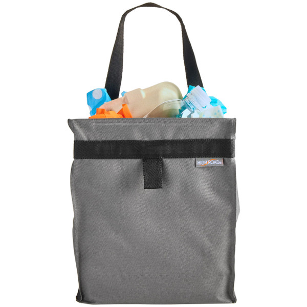 High Road TrashStash Hanging Car Garbage Bag with Push-Close Lid and Waterproof Bin for Cars, SUVs and Trucks - Holds 3 Gallons of Car Trash