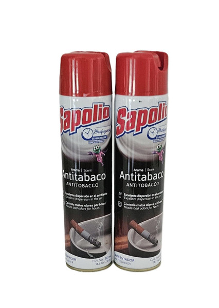SAPOLIO 6 in 1 Air Freshener Antitobacco Fragrance 12.2 fl oz Pack of 2 SAPOLIO 6 in 1 Air Freshener Antitobacco Fragrance 12.2 fl oz Pack of 2