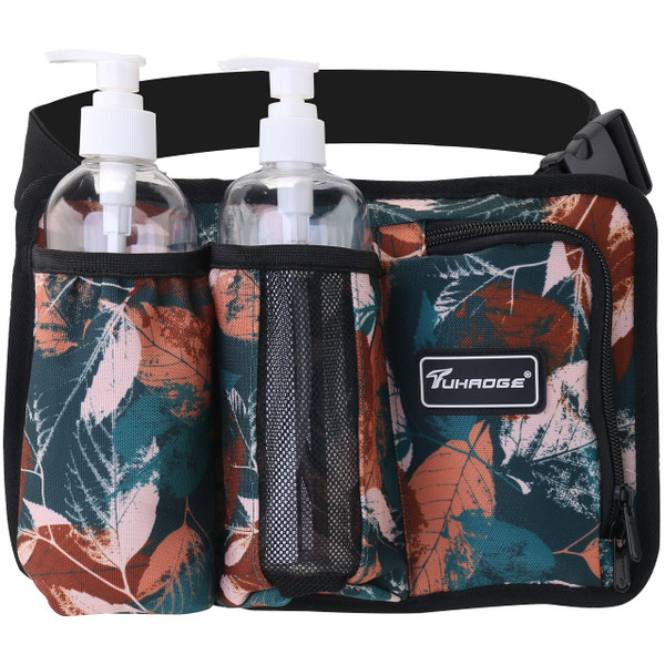 Tuhaoge Massage Bottle Bag Massage Oil Holster Lotion Holster Massage Therapist Massage Oil Holster Massage Lotion (TH3kd- YellowShuYe)