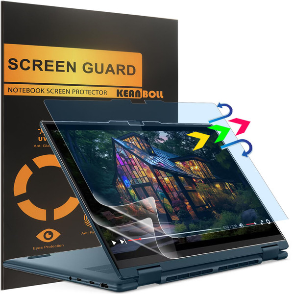KEANBOLL 2-Pack Anti Blue Light Screen Protector for Lenovo Flex 5i 16 2-in-1, Lenovo ideaPad 5 / 5i 16 2-in-1 16 Inch Touchscreen Laptop, Anti Glare Blue Light Blocking Shield