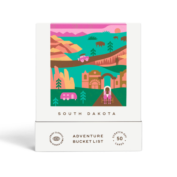 South Dakota Adventure Bucket List: 50 Scratch-Off Cards for Outdoor Activities, Tourist Attractions, and Road Trips - Perfect Travel Gift and Guide for Exploring South Dakota