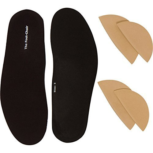 FootChair Orthotics with Pads for Adjustable Arch Height. Relieve Plantar Fasciitis and Other Foot Pain (Women’s 9-10.5 / Men’s 7-8.5)