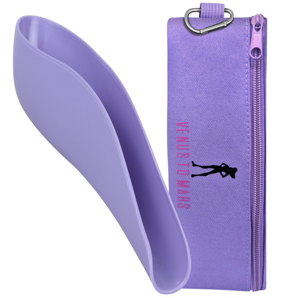 VENUS TO MARS Female Urinal | Female Urination Device | Womens Pee Funnel for Camping - Car - Travel - Festivals - Porta Potty - Outdoor Activities (Purple)