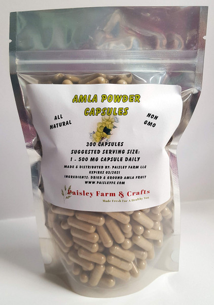 Amla Capsules - Variety Pk Sizes - Made Fresh On Demand! (300) Amla Capsules - Variety Pk Sizes - Made Fresh On Demand! (300)