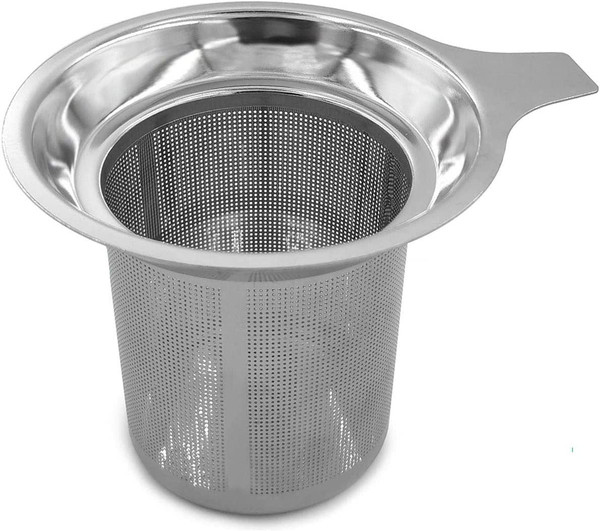 Daycount Stainless Steel Reusable Filter, Tea Baskets Mesh Coffee Espresso Strainer Dripper With Holder
