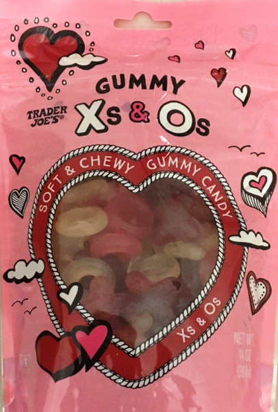 Trader Joe's Soft and Chewy Gummy Candy in X's & O's (Pack of 1)