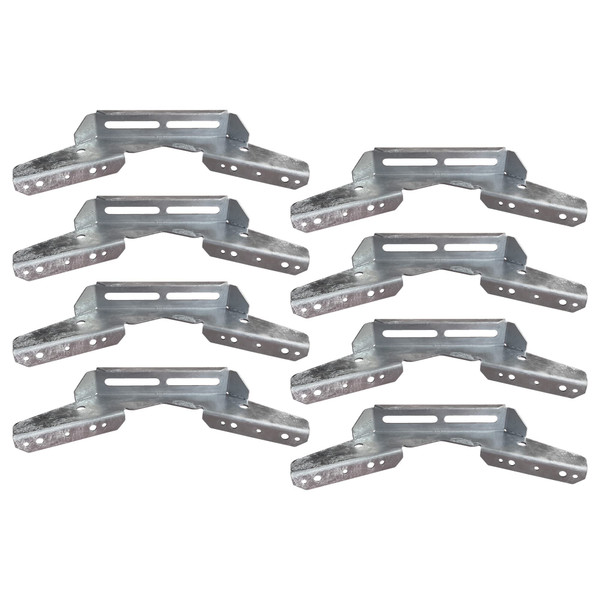 A.A 8 Pack Pontoon Wing Bunk Bracket for Boat Pontoon Bolster Trailer, V Wing Bracket