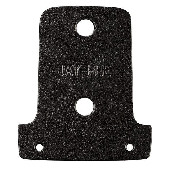 Jay-Pee NYPD Style Badge Backer and Name Plate Holder NY Police Oval Badge Holder, Genuine Black Leather