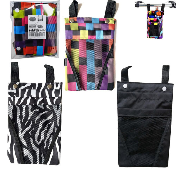 YehVeh 3 Pack Bike Handlebar Bag Bicycle Handle Bar Front Hanging Pouch 2 Layers with Mobile Phone Holder for Motorcycle eBike Scooter Trike Tricycle Cycling Vehicle Crossbar Kids Girls Boys Men Women