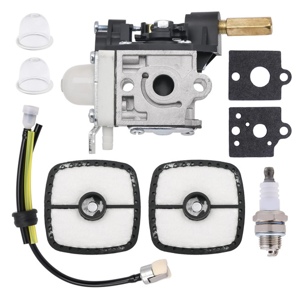 SYSKANT SRM210 SRM230 Carburetor Tune Up Kit for Echo HC150 HC151 SRM 230 SRM210 SRM211 GT200 PE200 PE201 PPF210 PPF211 Edger Trimmer Brushcutter RB-K75 Carburetor Parts with AirFilter
