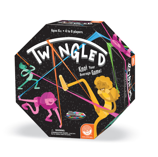 MindWare TWANGLED Game, Cooperative Team Building Activity for Large Groups, Funny Human Knot Game for 4-8 Players Ages 6 & Older
