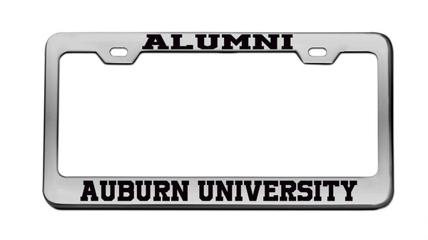 Alumni Auburn University Chrome License Plate Frame Tag Black