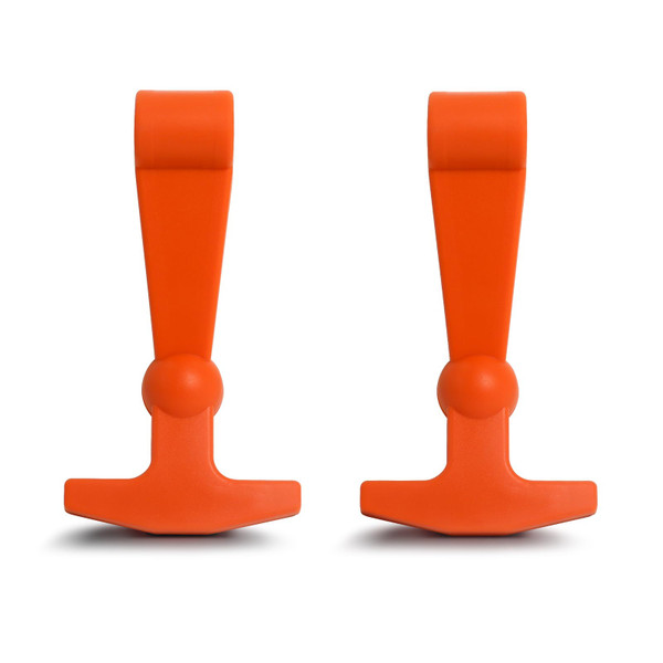 Cooler Latches Replacement for Yeti, RTIC, Lid Latch Parts (2 Pack) Compatible with Yeti Coolers T-Latches Made of Premium Hard Durable Rubber (Orange)