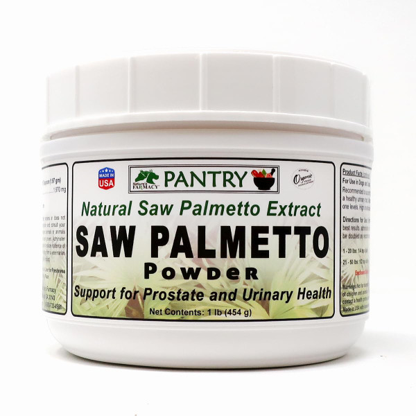 Dogzymes Saw Palmetto Powder - Eases The Urinary Difficulties That Develop When an Enlarged Prostate Obstructs Urine from Exiting The Bladder