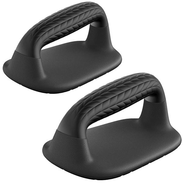 SELEWARE Push Up Bars Parallettes bars Pushup Stands with Soft Rubber Covered Handle Provide Comfortable Grip Fit for Floor Workouts Calisthenics Strength Training Pushups Black A