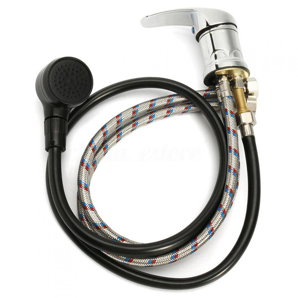 Salon Water Faucet Set,Zinc alloy Salon Shampoo Bowl Faucet and Sprayer Kit,with Hose, Durable Salon Spa Hot Cold Mixer,Waterproof splash，Easy to control water temperature(size:Water faucet set)