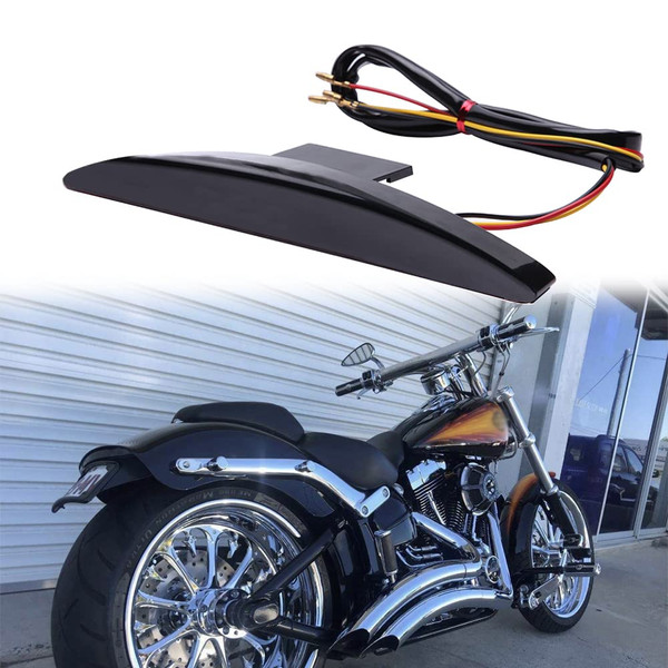 DREAMIZER Motorcycle Rear Fender Tail Light for Softail Breakout - LED Tip Brake Lamp Fit for Breakout CVO FXSB FXBRS 2013-2019,Smoke Tip Brake
