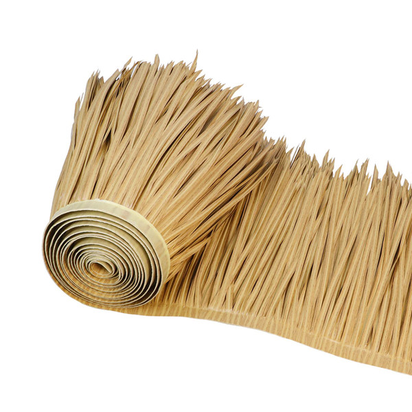 198'' x 16" Tiki Straw Roof Thatch –Mexican Style Artificial Palm Thatch Rolls,Tiki Bar Hut Grass Duck Boat Blinds Grass Runner Rolls Palapa Thatch Roofing for Garden Patio Umbrella Covers Fence Party
