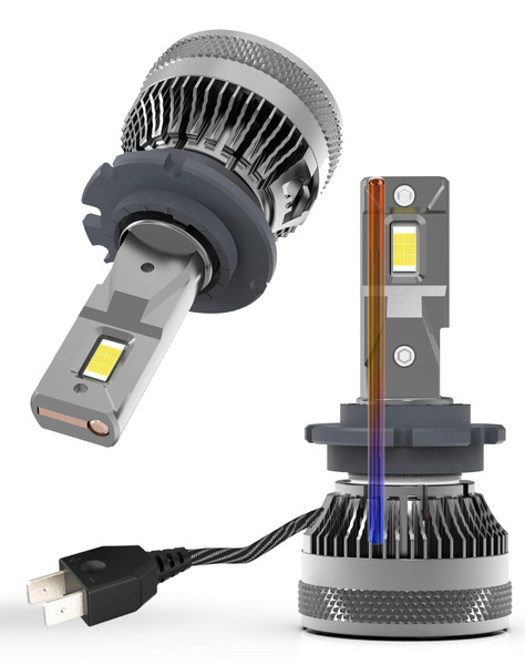 CHOPDARK D2H LED Bulbs 110W 30000Lm Super Bright 12V 6500K Cool White Built-in Fan and Thermally Conductive Copper Tube Fog Lamp 2pcs